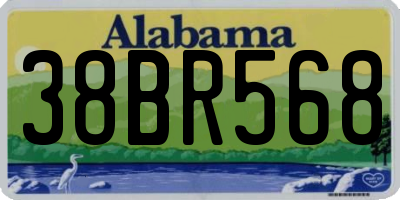 AL license plate 38BR568