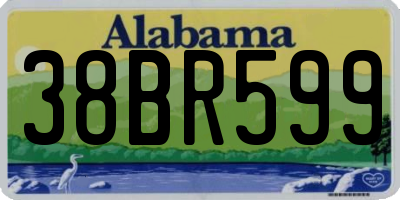 AL license plate 38BR599