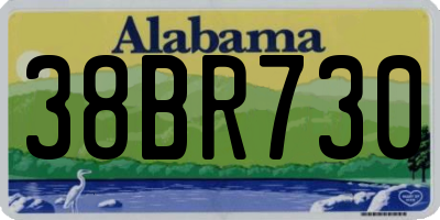 AL license plate 38BR730