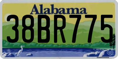 AL license plate 38BR775