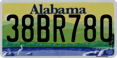 AL license plate 38BR780