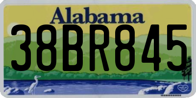 AL license plate 38BR845