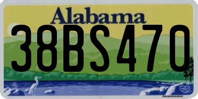 AL license plate 38BS470