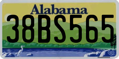 AL license plate 38BS565