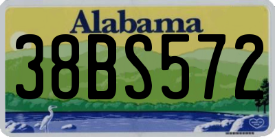 AL license plate 38BS572