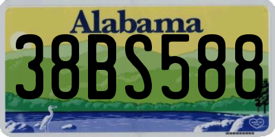 AL license plate 38BS588