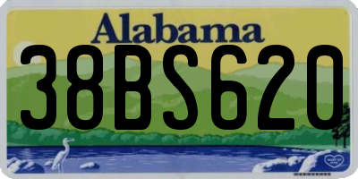 AL license plate 38BS620