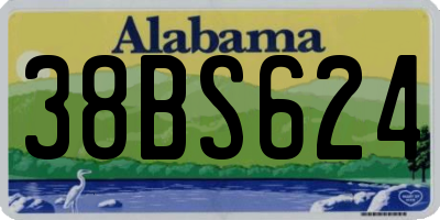 AL license plate 38BS624