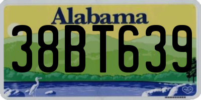 AL license plate 38BT639