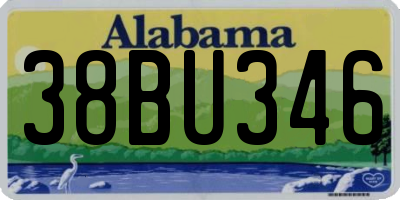 AL license plate 38BU346