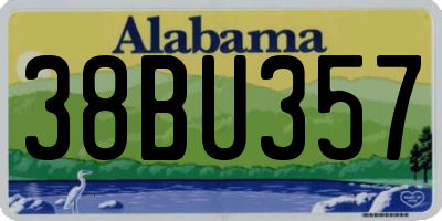 AL license plate 38BU357
