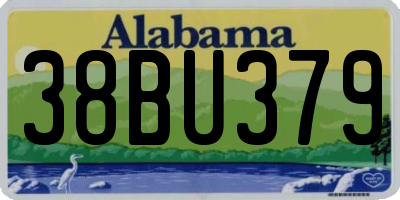AL license plate 38BU379