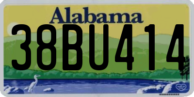 AL license plate 38BU414