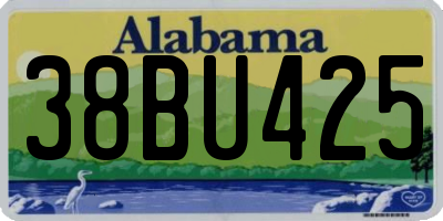 AL license plate 38BU425