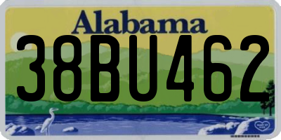 AL license plate 38BU462