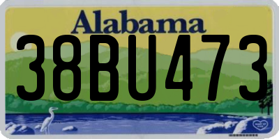 AL license plate 38BU473