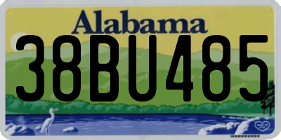 AL license plate 38BU485