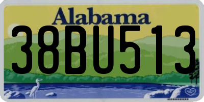 AL license plate 38BU513