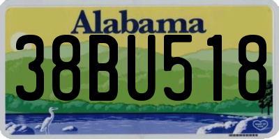 AL license plate 38BU518