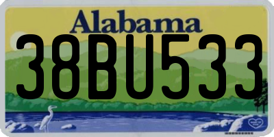 AL license plate 38BU533