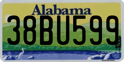 AL license plate 38BU599
