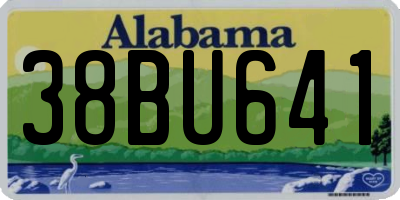 AL license plate 38BU641