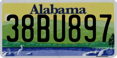 AL license plate 38BU897