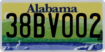 AL license plate 38BV002