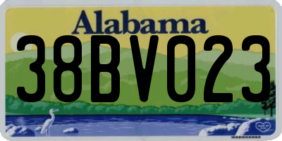 AL license plate 38BV023