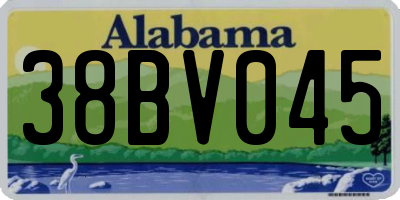 AL license plate 38BV045