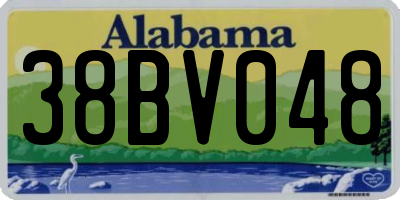 AL license plate 38BV048