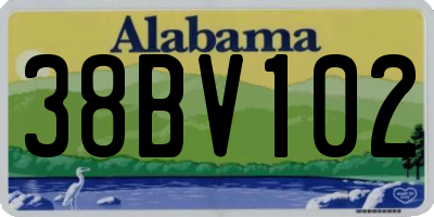AL license plate 38BV102