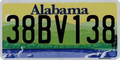 AL license plate 38BV138