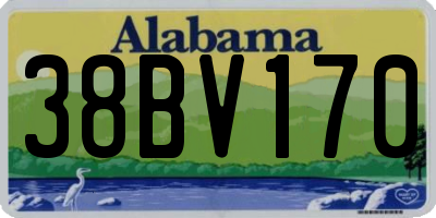 AL license plate 38BV170