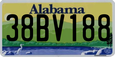 AL license plate 38BV188