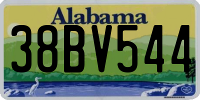 AL license plate 38BV544