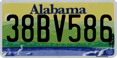 AL license plate 38BV586
