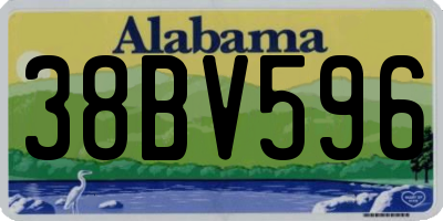 AL license plate 38BV596