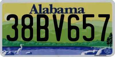 AL license plate 38BV657