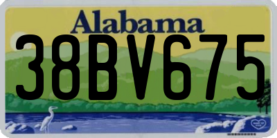 AL license plate 38BV675