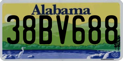 AL license plate 38BV688