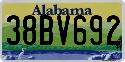 AL license plate 38BV692