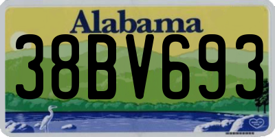 AL license plate 38BV693