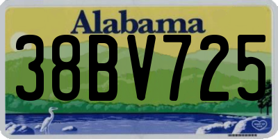 AL license plate 38BV725