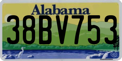 AL license plate 38BV753