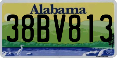 AL license plate 38BV813