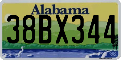 AL license plate 38BX344