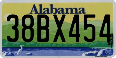 AL license plate 38BX454
