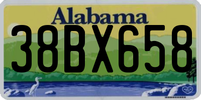 AL license plate 38BX658