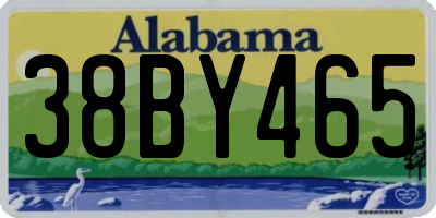 AL license plate 38BY465